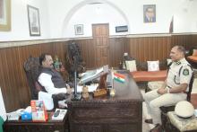 Shri Rajesh Kumar, IPS, Inspector General of Police, called on Hon'ble Governor at Raj Bhavan