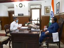 Shri Punit Goyal, IAS, Secretary (Forest) called on Hon'ble Governor at Raj Bhavan