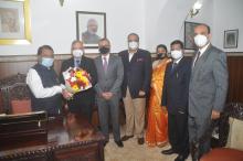 Shri Ralph De Souza, President, Goa Chamber of Commerce alongwith others called on Hon'ble Governor