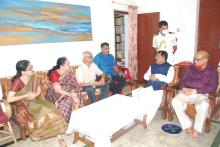 Hon'ble Governor visited residence of Shri Damodar Maujo - Jnanpith Award 2021at Majorda