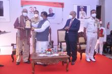 Coffee Table Book "Thirty Days of Mission Humanity" capturing programmes, visits and activities of the Hon’ble Governor released at the hands of Retd. Supreme Court Judge Hon’ble Justice Shri Cyriac Joseph, Lokayukta of Kerala at Raj Bhavan