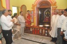 As part of 'Goa Sampurna Yatra', Hon'ble Governor visited Divar Island of Tiswadi taluka. Hon'ble Governor alongwith First Lady offered prayers to Shree Ganesh Temple, Navelm, Divar