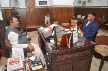 Shri M. Venkatesan, Chairman for National Commission for Safai Karamcharis called on Hon'ble Governor at Raj Bhavan