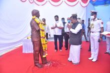 Hon'ble Governor paid homage to Late Manohar Parrikar, Former Chief Minister of Goa and Defence Minister of India at his Samadhi at Miramar