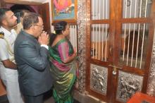 Hon'ble Governor visited Shri Samsthan Gokarna Partagali Jeevottam Math at Canacona.