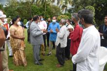 Hon'ble Governor invited elderly persons from El-Shaddai Charitable Trust and Missionaries of Charity for 'Raj Bhavan Darshan'.