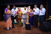 Hon'ble Governor alongwith First Lady Adv.  (Smt.) Reetha Sreedhar attended the celebration of Azadi Ki Amrut Mahotsav on Women Empowerment through Traditional Skill Development on International Women's Day at Institute of Menezes Braganza Hall, Panaji