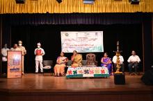 Hon'ble Governor alongwith First Lady Adv. (Smt.) Reetha Sreedharan attended the celebration of Azadi Ki Amrut Mahotsav on Women Empowerment through Traditional Skill Development on International Women's Day at Institute of Menezes Braganza Hall, Panaji