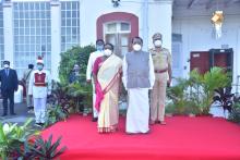 Hon'ble Governor and First Lady Adv. (Smt.) Reetha Sreedharan hosted a Reception on the occasion of Diwali at Raj Bhavan