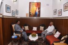 Shri Digambar Kamat, Leader of Opposition called on Hon'ble Governor at Raj Bhavan