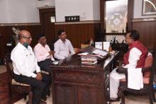 Shri Ramesh Tawadkar, Chairman, Commission for SC & ST, Govt. of Goa alongwith others called on Hon'ble Governor at Raj Bhavan