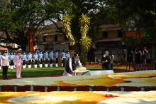 Hon’ble Prime Minister Shri Narendra Modi paid tributes at Martyr’s Memorial at Azad Maidan. Hon’ble Governor of Goa, Shri P.S. Sreedharan Pillai, Hon’ble Chief Minister Dr Pramod Sawant were present.