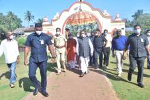 Hon'ble Governor alongwith First Lady Adv. (Smt.) Reetha Shreedharan  visited Shree Kapileshwari temple, Kavalem - Ponda, Shree Shantadurga temple, Kavlem - Ponda and Shree Ramnath temple, Kavlem - Ponda