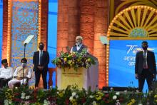 Hon’ble Prime Minister Shri Narendra Modi attended Goa Liberation Day Celebrations at Dr Shyama Prasad Mukherjee Stadium