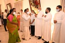 Hon'ble Governor and First Lady hosted a get-together for Christian brethren at Raj Bhavan