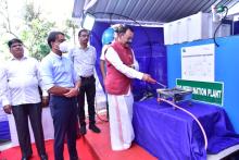 Hon'ble Governor inaugurated Bio Methanation Plant at Raj Bhavan campus.