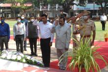 Hon’ble Governor paid floral tribute at the Martyr’s Memorial, Azad Maidan, Panaji on the occasion of Martyrs’ Day.