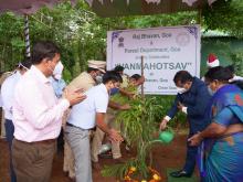 Hon'ble Governor alongwith first lady Adv.(Smt.) Reetha Sreedhar celebrated "Van Mahotsav" by planting saplings in Raj Bhavan