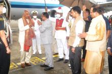 Hon’ble Governor welcomes the Hon’ble President of India, Shri Ram Nath Kovind at Dabolim Airport