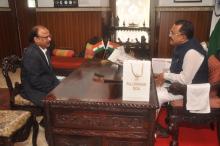 Shri M.R.M. Rao, IAS, Secretary (Transport) called on Hon'ble Governor at Raj Bhavan