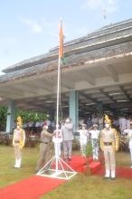 Hon'ble Governor attended the Flag Hoisting Ceremony of Azadi Ka Amrit Mahotsav programme organised by Mormugao Port Authority, Vasco.