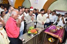 As part of 'Goa Sampurna Yatra', Hon'ble Governor visited Pernem and Mandrem village of Pernem taluka. Hon'ble Governor offered prayers to Shree Bhagwati temple, Pernem