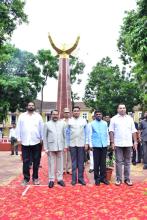 Hon’ble Governor paid floral tributes to martyrs on the occasion of Goa Revolution Day at Azad Maidan, Panaji