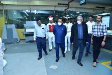 Hon'ble Governorvisited Herald Newspaper Publications Pvt Ltd at Verna Industrial Estate, Verna , Goa.