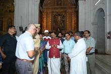 Hon'ble Governor visited Se Cathedral Church and Old goa church complex.