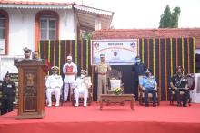 Hon’ble Governor felicitated NCC Cadets participated in Goa Republic Day Contingent 2022 in a function held at Raj Bhavan.