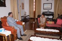 Dr.Kiran Bedi called on Hon'ble Governor at Raj Bhavan