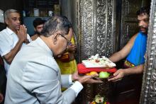 As part of 'Goa Sampurna Yatra', Hon'ble Governor visited Ponda Taluka. Hon'ble Governor visited Shree Navadurga temple at Madkai and offered prayers.