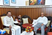 Shri Digambar Kamat, Former Chief Minister and Hon'ble MLA called on Hon'ble Governor