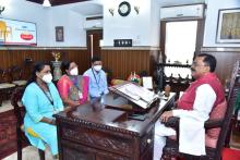 Smt. Rohini Lad, Passport Officer called on Hon'ble Governor at Raj Bhavan