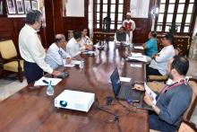 Hon'ble Governor chaired the meeting on National Education Policy 2020 at Raj Bhavan.