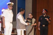 Hon'ble Governor attended the felicitation function of Gallantry Award Winners of Indian Armed forces residing in Goa, at New Durbar Hall, Raj Bhavan. The event was organised by Goa Naval Area to mark the ongoing Azadi Ka Amrit Mahotsav.