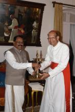 Cardinal Oswald Gracias from Mumbai called on Hon'ble Governor during his Courtesy visit at Raj Bhavan.