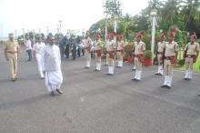 Hon'ble Governor unfurls the National Flag at Raj Bhavan on Independence Day