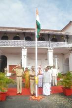 Hon'ble Governor unfurls the National Flag at Raj Bhavan on Independence Day