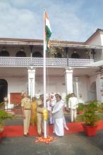 Hon'ble Governor unfurls the National Flag at Raj Bhavan on Independence Day