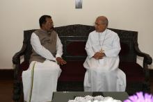 Hon'ble Governor visited and met His Eminence Cardinal Filipe Neri Ferrao at Archbishop House at Altinho, Panaji