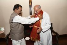 Hon'ble Governor visited and met His Eminence Cardinal Filipe Neri Ferrao at Archbishop House at Altinho, Panaji