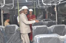 Hon'ble Governor visited ACGL (Automobile Factory) at Honda. Dr. Deviya Rane, Hon'ble MLA was present on the occasion.