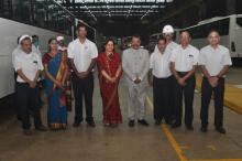 Hon'ble Governor visited ACGL (Automobile Factory) at Honda. Dr. Deviya Rane, Hon'ble MLA was present on the occasion.