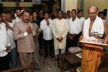 Hon'ble Governor alongwith First Lady visited Shree Shantadurga temple, Fatorpa and offered prayers.  Shri Altone D'Costa, Hon'ble MLA and Shri Chandrakant Kavlekar, ExDy. Chief Minister were present on the occasion.