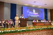 Hon'ble Governor addressed the 33rd  Annual Convocation of Goa University at New Durbar Hall at Raj Bhavan