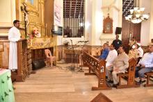 Hon'ble Governor visited Saligao Church. Shri Kedar Naik, Hon'ble MLA was present on the occasion.