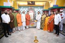 Hon'ble Governor alongwith First Lady offered prayers at Shree Shantadurga temple, Dhargal