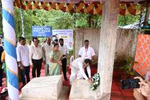 Hon'ble Governor  along with the First Lady visited the Patradevi memorial and paid homage to the Martyrs.