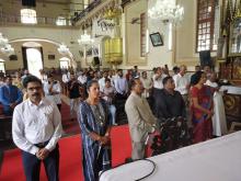 As part of 'Goa Sampurna Yatra', Hon'ble Governor visited Salcete taluka and offered prayers at Colva Church. Shri Venzy Viegad, Hon'ble MLA was present on the occasion.